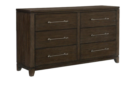 Griggs 6 Piece Queen Bedroom Set In Dark Brown 1669-1-6Set | Homelegance