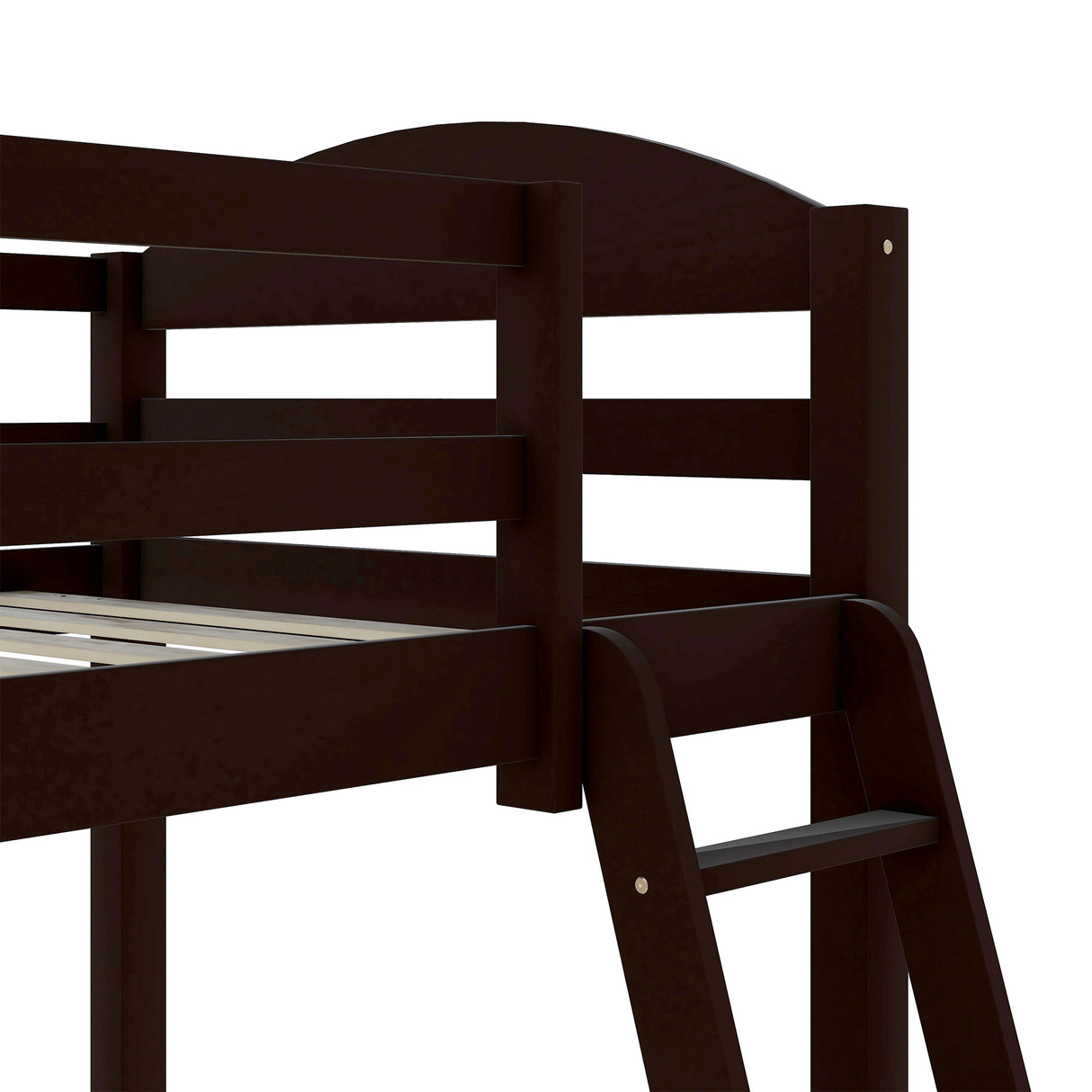 Twin L-Shaped Bunk Bed and Loft Bed - Espresso(OLD SKU :LP000023AAP) - Home Elegance USA