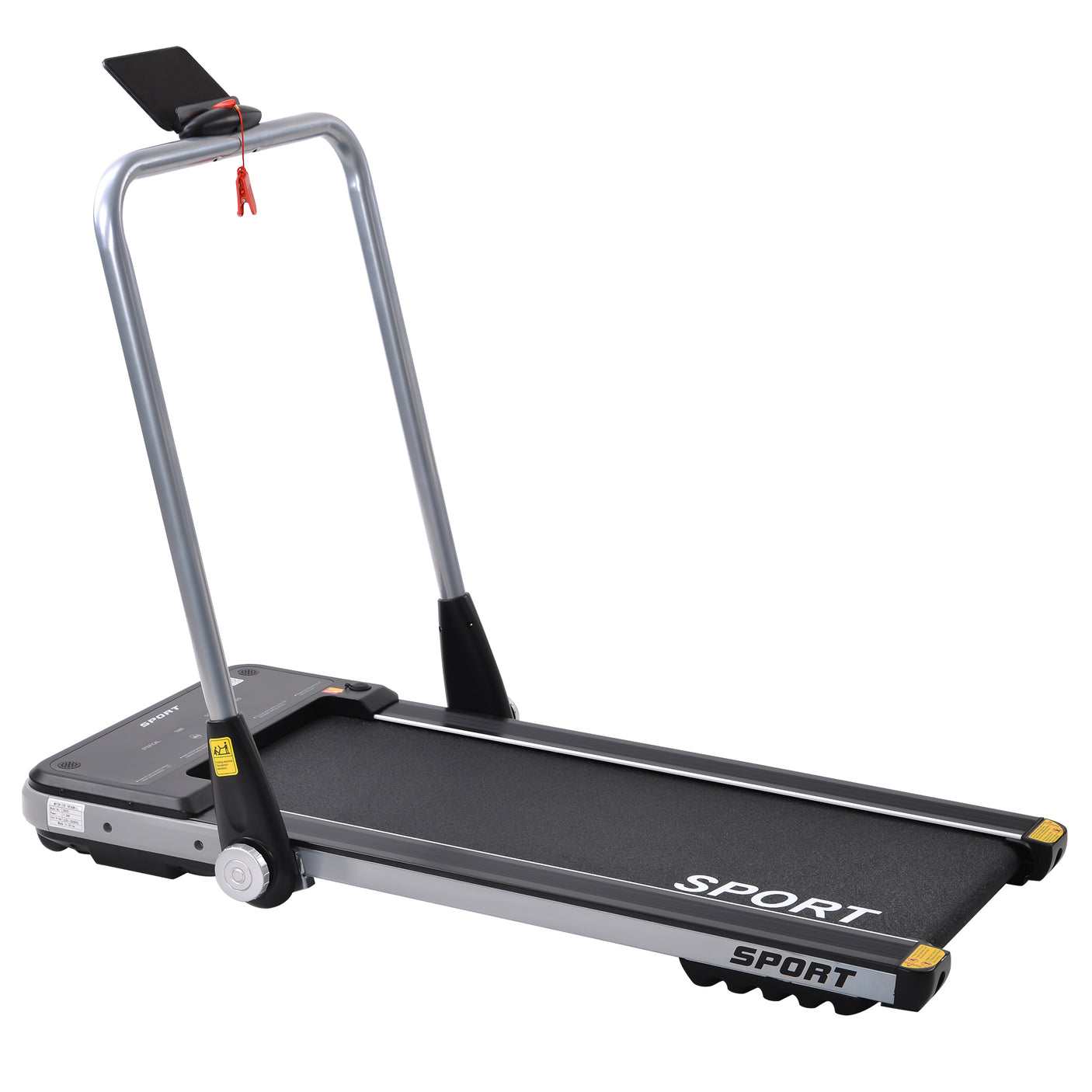 2.5HP Horizontally Foldable Electric Treadmill Motorized Running Machine ,Silver