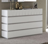 Esf Furniture - Marina Single Dresser 120 Cm In White  - Marinadresser-Wh