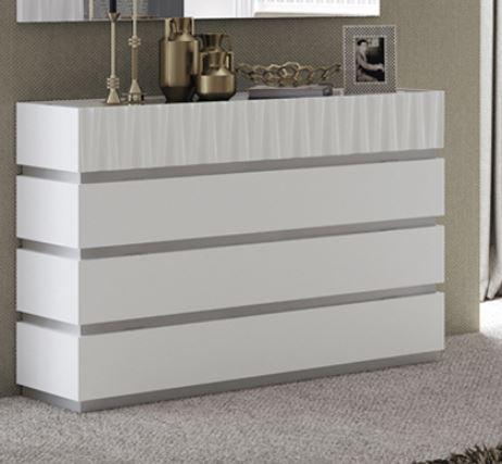 Esf Furniture - Marina Single Dresser 120 Cm In White  - Marinadresser-Wh