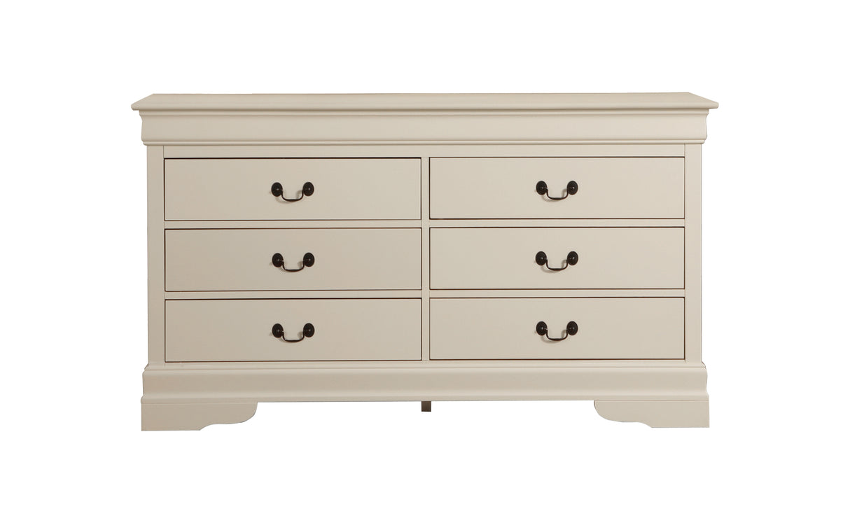 Glory Furniture Louis Phillipe G3175-D Dresser , Beige - Home Elegance USA