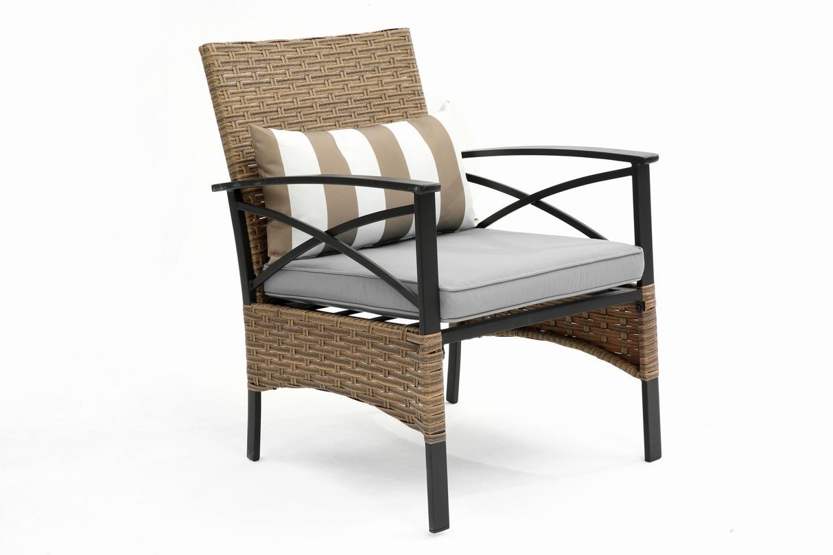 KD Wicker Rattan Sofa Set Garden Chair Pool Lounge Chair Outdoor Patio Furniture Set
