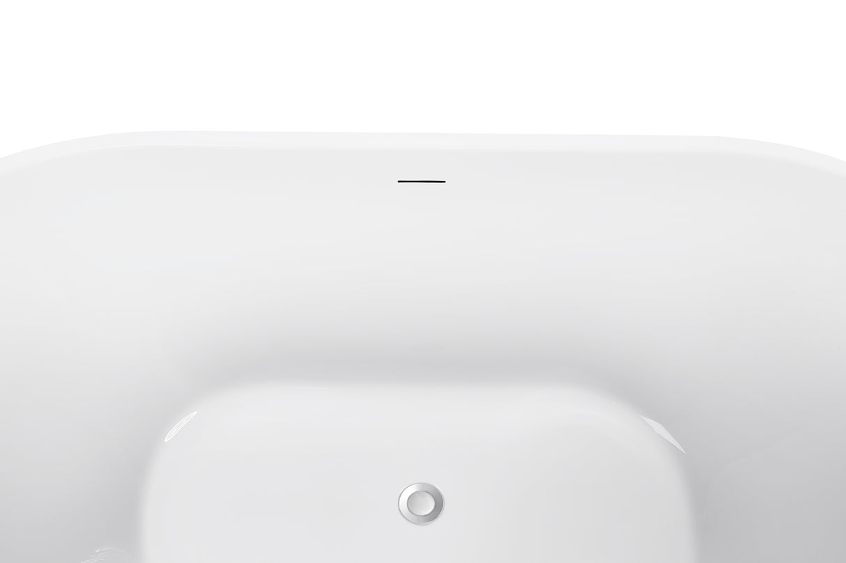 Acrylic Freestanding Bathtub，Contemporary Soaking Tub