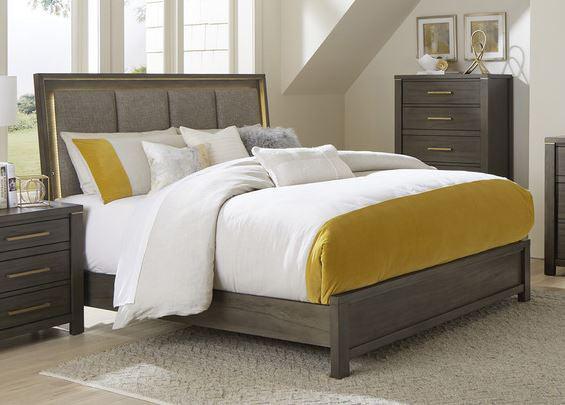 Homelegance - Scarlett Queen Bed In Brownish Gray - 1555-Q