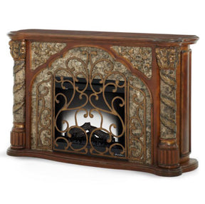 Villa Valencia Fireplace W-Electric Fireplace Insert - 72220-55-Afb33S - Aico Furniture