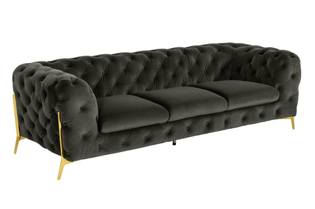 Vig Furniture Divani Casa Sheila - Modern Dark Grey Fabric Sofa