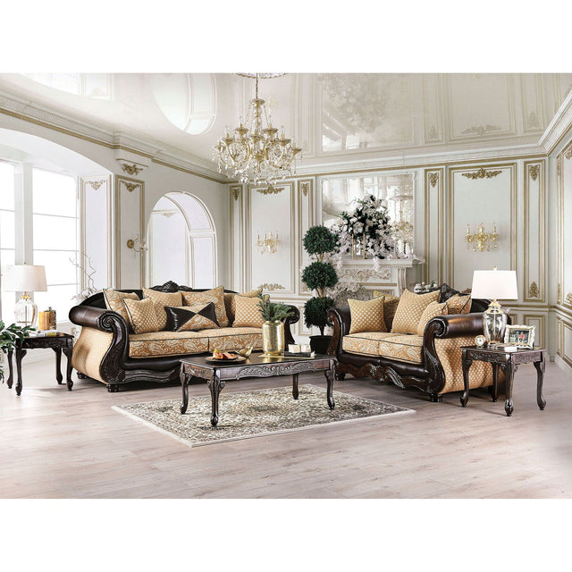 Aislynn - Sofa & Loveseat - Gold - SM6423 - 2PC - Home Elegance USA - 1