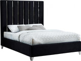 Meridian Furniture - Enzo Velvet King Bed In Black - Enzoblack-K