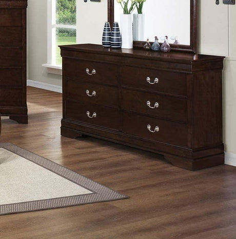 Louis Philippe Rich Cappuccino 6 Piece Queen Sleigh Bedroom Set - 202411Q-6Set | Coaster