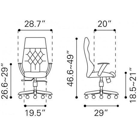 Zuo Boutique Office Chair