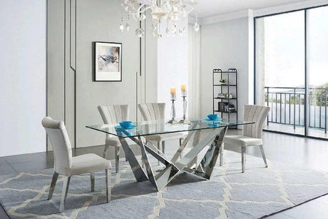 Esf Furniture - Extravaganza 2061 5 Piece Dining Table Set - 2061-5Set