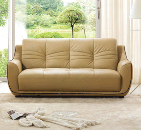 2088 Modern Leather Sofa In Beige - 20883 | ESF