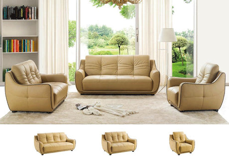 Esf Furniture - 2088 3 Piece Living Room Set In Beige - 2088-3Set