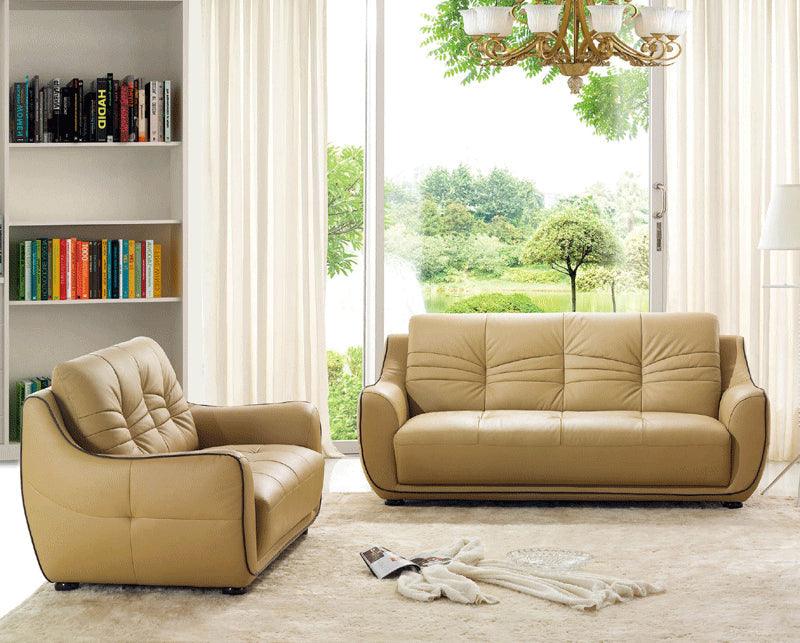 Esf Furniture - 2088 2 Piece Sofa Set In Beige - 2088-S+L