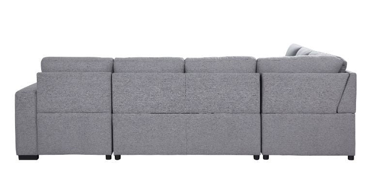 Nardo - Sectional Sofa - Gray Fabric - Home Elegance USA