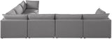 Mackenzie - Modular Sectional 6 Piece - Gray - Fabric - Home Elegance USA