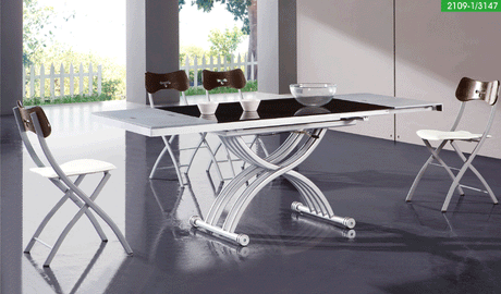 Esf Furniture - 2109 Modern Dining Table In White - 2109Diningtable