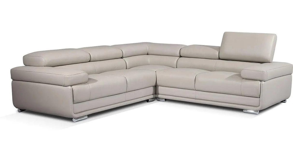 2119 Modern Italian Leather Sectional By Esf Furniture - ESF Furniture