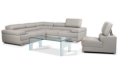 2119 Modern Italian Leather Sectional | ESF