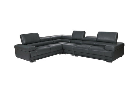 2119 Modern Italian Leather Sectional | ESF | Home Elegance USA