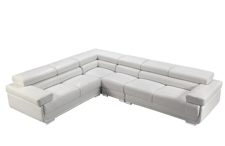 2119 Modern Italian Leather Sectional | ESF
