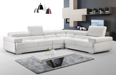 2119 Modern Italian Leather Sectional | ESF | Home Elegance USA