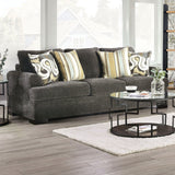 Taliyah - Sofa & Loveseat - Gray / Yellow - Home Elegance USA