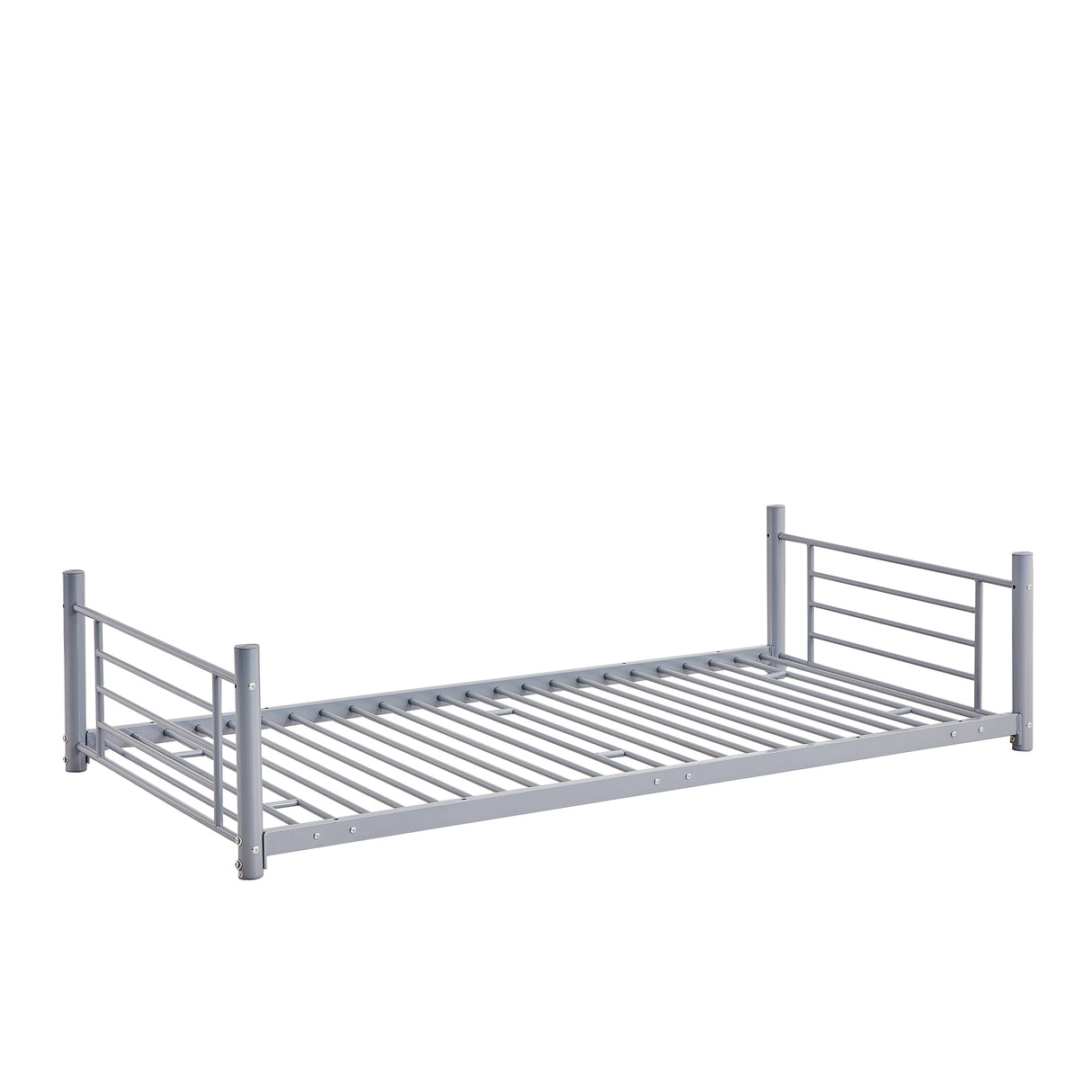 Twin-Twin-Twin Triple Bed with Built-in Ladder, Divided into Three Separate Beds,Gray(OLD SKU:LP000097AAE) - Home Elegance USA