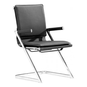 Lider Plus Conference Chair Set of 2 Ergonomic Chrome Frame | Zuo Modern