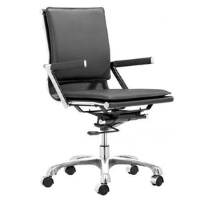 Lider Plus Office Chair Ergonomic Adjustable Swivel Chrome Frame | Zuo Modern