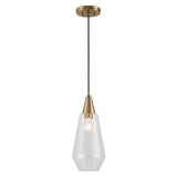 Uttermost Eichler Antique Brass 1 Light Mini Pendant - Home Elegance USA