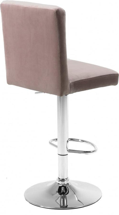 Meridian Furniture - Joel Velvet Adjustable Bar, Counter Stool In Pink (Set Of 2) - 710Pink