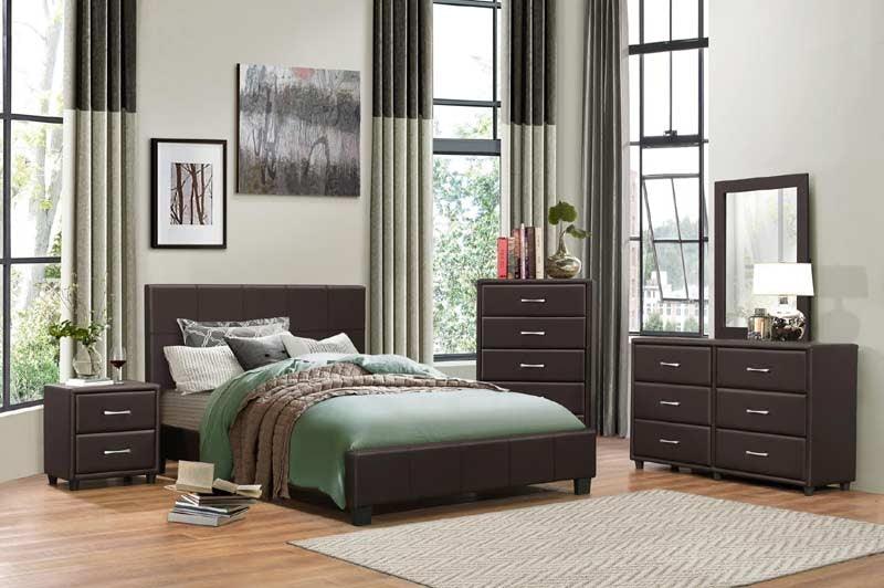 Homelegance - Lorenzi 6 Piece Eastern King Bedroom Set - 2220Kdbr-1Ek-6Set