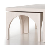 Four Hands Amara Coffee Table With Nesting Arch Seats