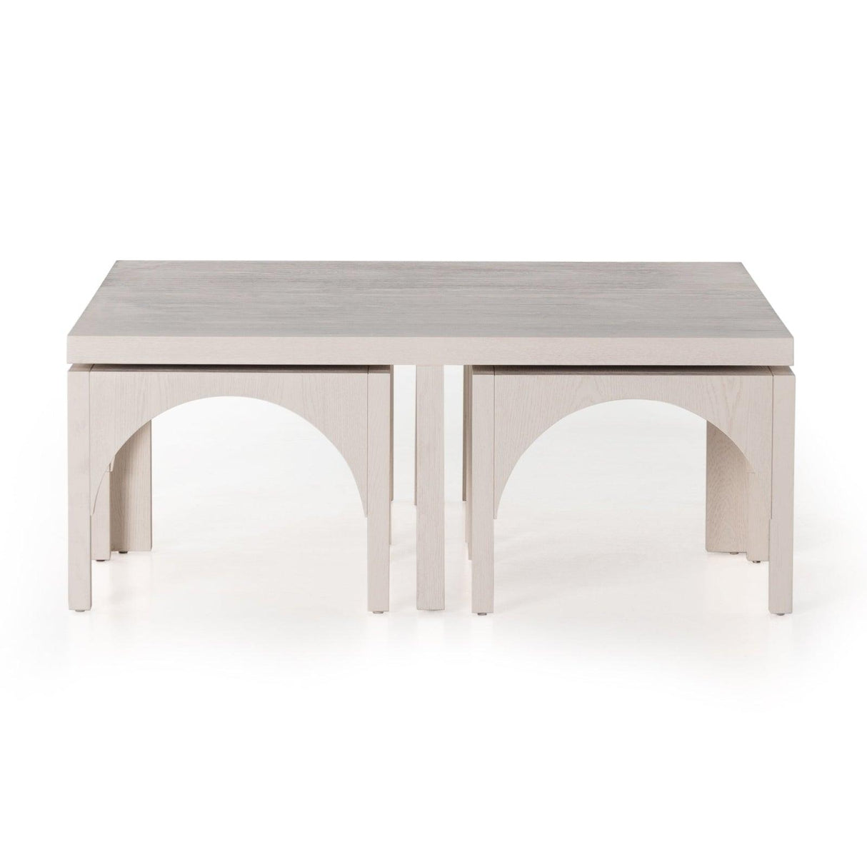 Four Hands Amara Coffee Table With Nesting Arch Seats