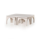 Four Hands Amara Coffee Table With Nesting Arch Seats