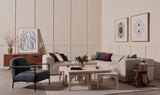 Four Hands Amara Coffee Table With Nesting Arch Seats