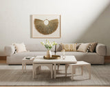 Four Hands Amara Coffee Table With Nesting Arch Seats
