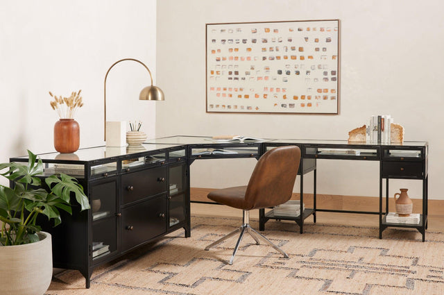 Four Hands Shadow Box Modular Corner Desk