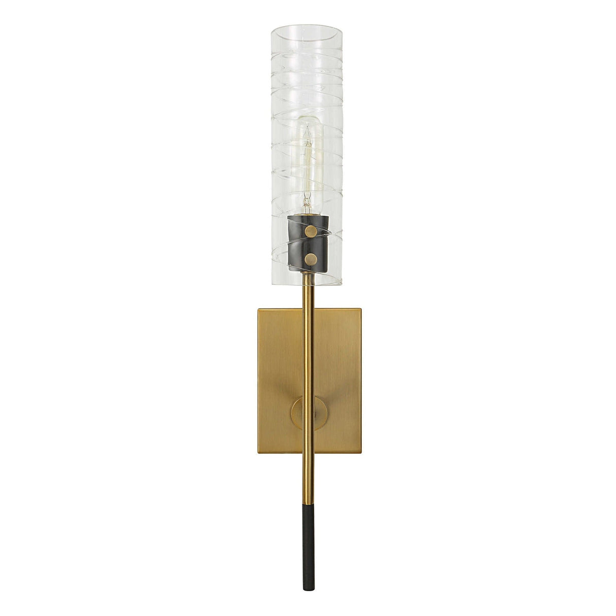 Uttermost Telesto 1 Light Brass Sconce - Home Elegance USA