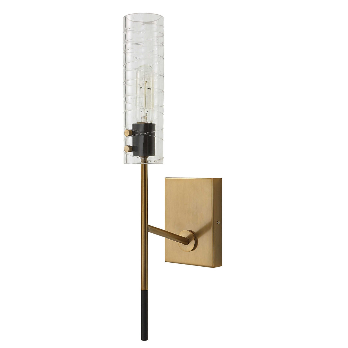 Uttermost Telesto 1 Light Brass Sconce - Home Elegance USA