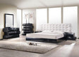 Milan White Lacquer 4 Piece Eastern King Platform Bedroom Set - 17687-K-4Set | J&M