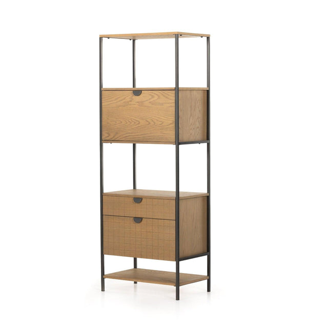 Four Hands Benji Bookcase With Upper Storage