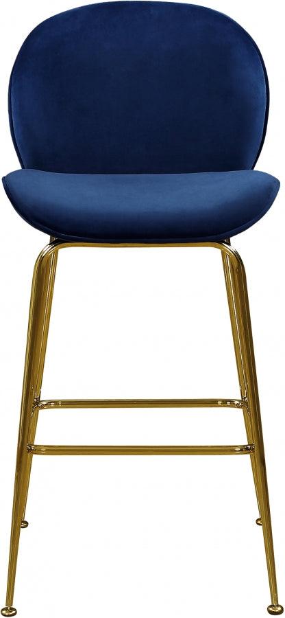 Meridian Furniture - Paris Counter Stool In Navy (Set Of 2) - 787Navy-C