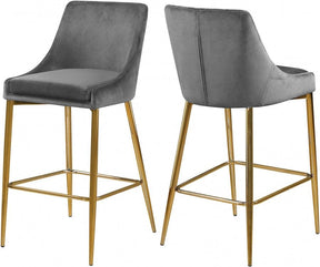 Karina Counter Stool Set Of 2 In Grey - 789Grey-C | Meridian