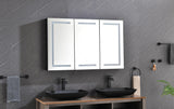 LED Mirror Medicine Cabinet with Lights, Dimmer, Defogger, Clock, Temp Display