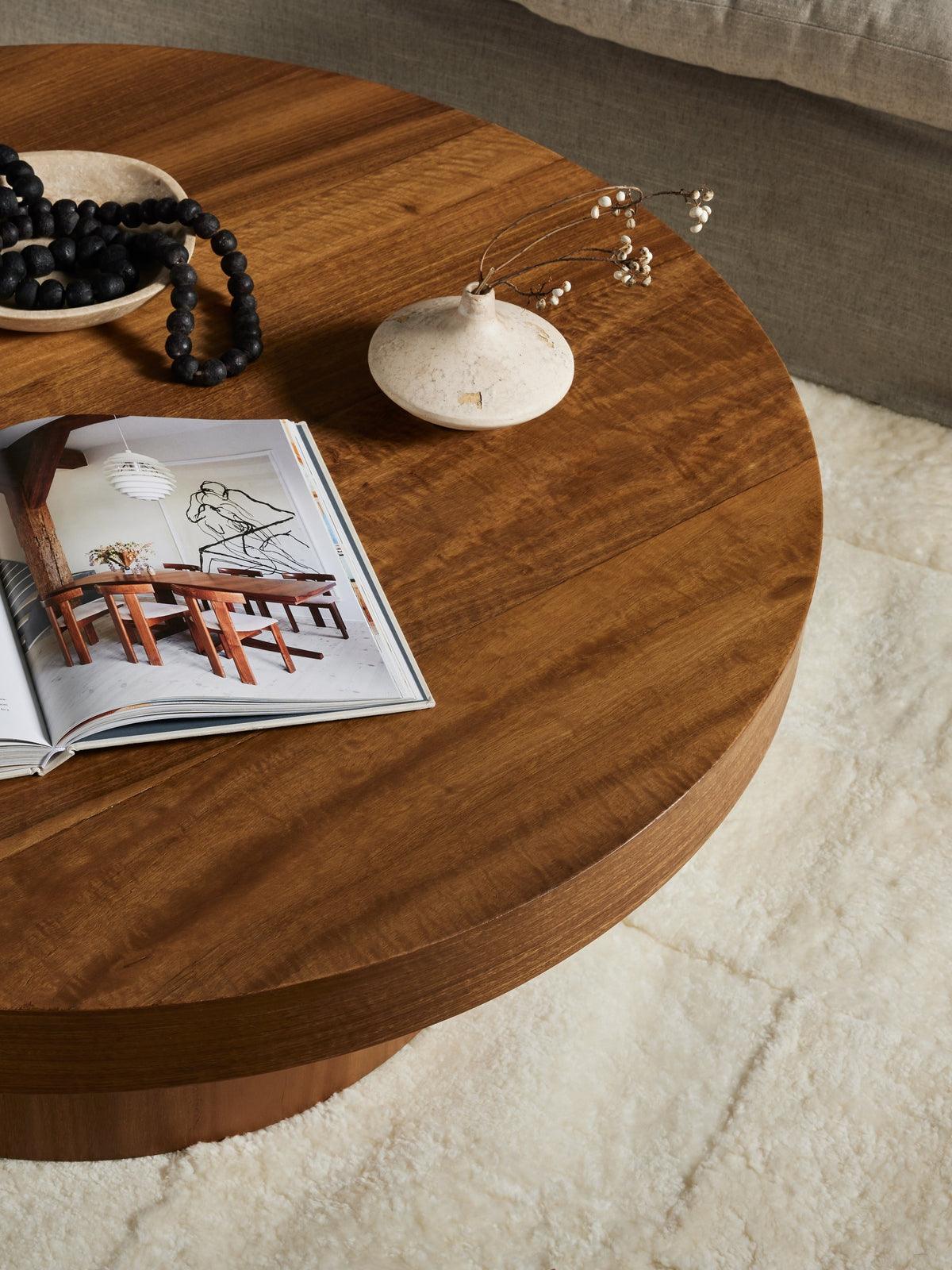 Four Hands Hudson Pedestal Coffee Table