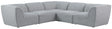Miramar - Modular Sectional 5 Piece - Gray - Fabric - Modern & Contemporary