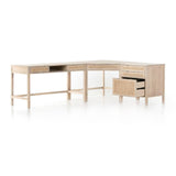 Four Hands Clarita Desk System With Filing Cabinet